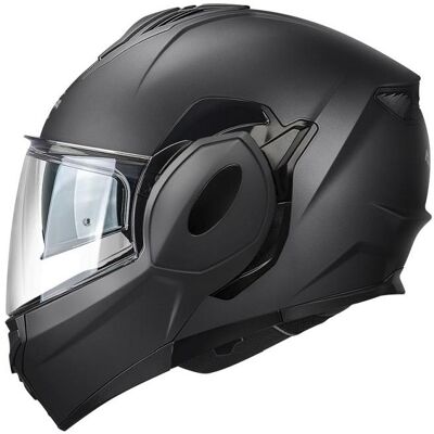 Kappa, Casque de moto, CASQUE MODULAIRE MONOLITHIQUE KV55 (À VISIÈRE RABATTABLE) AVEC VISIÈRE, COULEUR NOIR MAT, TAILLE 60 (L) - Publicité Kappa, Casque de moto, CASQUE MODULAIRE MONOLITHIQUE KV55 (À VISIÈRE RABATTABLE) AVEC VISIÈRE, COULEUR NOIR MAT, TAILLE 60 (L) - Publicité