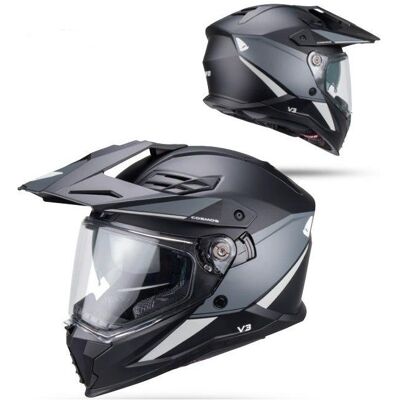 UFO, Casque de moto, 2026/01 Casque Cosmos tout-terrain / double usage / de randonnée / crossover avec visière, visière (M) - Publicité UFO, Casque de moto, 2026/01 Casque Cosmos tout-terrain / double usage / de randonnée / crossover avec visière, visière (M) - Publicité