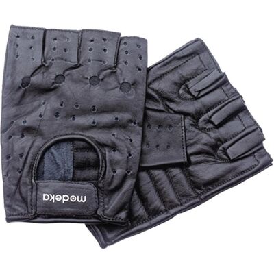 Modeka, Gants de moto, Gants sans doigts Highway, couleur noire, taille M (Hommes, M) - Publicité Modeka, Gants de moto, Gants sans doigts Highway, couleur noire, taille M (Hommes, M) - Publicité