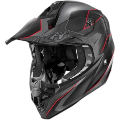 Kappa, Casque de moto, CASQUE KV49 EVO CHASER CROSS COULEUR NOIR GRIS ROUGE MAT TAILLE 60 / L (HOMOLOGATION ECE 22R06) (L) - Publicité Kappa, Casque de moto, CASQUE KV49 EVO CHASER CROSS COULEUR NOIR GRIS ROUGE MAT TAILLE 60 / L (HOMOLOGATION ECE 22R06) (L) - Publicité