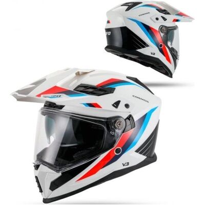 UFO, Casque de moto, 2026/01 Casque Cosmos tout-terrain / double usage / de randonnée / crossover avec visière, visière (XS) - Publicité UFO, Casque de moto, 2026/01 Casque Cosmos tout-terrain / double usage / de randonnée / crossover avec visière, visière (XS) - Publicité