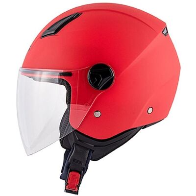 Kappa, Casque de moto, Casque Kv28 Evo Solid Junior ouvert de type jet, couleur rouge mat, taille 52 / XXS (homologation (XXS) - Publicité Kappa, Casque de moto, Casque Kv28 Evo Solid Junior ouvert de type jet, couleur rouge mat, taille 52 / XXS (homologation (XXS) - Publicité