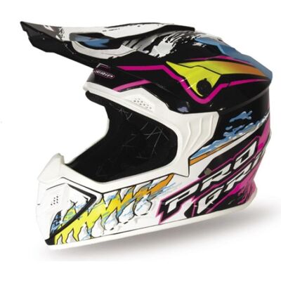 ProGrip, Casque de moto, Casque Pg3009 Jurassic Cross Enfants / Junior / Kid Couleur Blanc/Noir/Rose/Céladon Taille M (M) - Publicité ProGrip, Casque de moto, Casque Pg3009 Jurassic Cross Enfants / Junior / Kid Couleur Blanc/Noir/Rose/Céladon Taille M (M) - Publicité