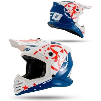UFO, Casque de moto, 2026/01 CASQUE KOREY CROSS ENFANTS / JUNIORS / KID COULEUR BLEU/BLANC TAILLE L (ECE 22R06) (L) - Publicité UFO, Casque de moto, 2026/01 CASQUE KOREY CROSS ENFANTS / JUNIORS / KID COULEUR BLEU/BLANC TAILLE L (ECE 22R06) (L) - Publicité