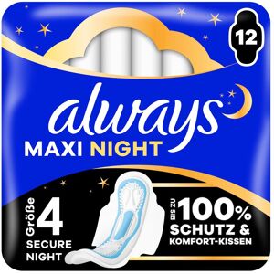 Always, Serviette, Maxi Night (12x) - Publicité Always, Serviette, Maxi Night (12x) - Publicité