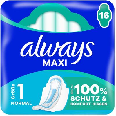 Always, Serviette, Maxi (16x) - Publicité Always, Serviette, Maxi (16x) - Publicité