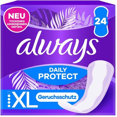 Always, Serviette, Daily Protect Extra Long (24x) - Publicité Always, Serviette, Daily Protect Extra Long (24x) - Publicité