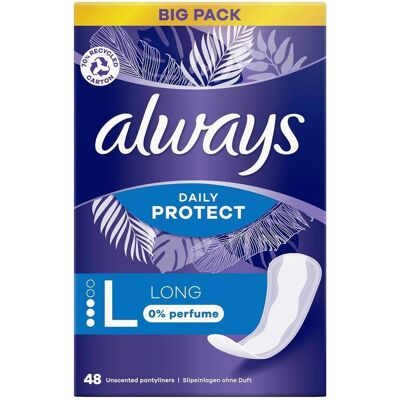 Always, Serviette, Daily Protect (48x) - Publicité Always, Serviette, Daily Protect (48x) - Publicité