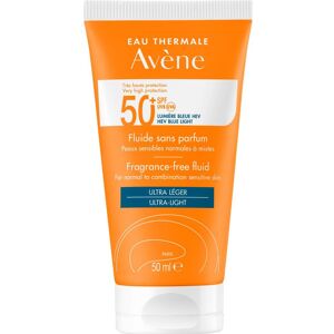 Avène, Crème solaire, Fluide solaire sans parfum SPF50+ (SPF 50+, 50 ml) - Publicité Avène, Crème solaire, Fluide solaire sans parfum SPF50+ (SPF 50+, 50 ml) - Publicité
