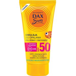 DAX, Crème solaire, Travel Sun Spf50 Suntan Lotion For Children And Babies 50Ml (Lotion solaire, SPF 50, 50 ml) - Publicité DAX, Crème solaire, Travel Sun Spf50 Suntan Lotion For Children And Babies 50Ml (Lotion solaire, SPF 50, 50 ml) - Publicité