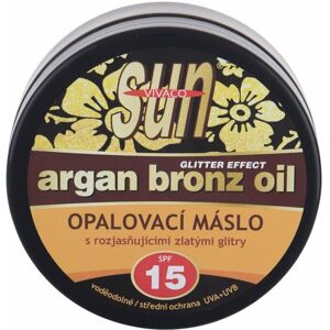 Vivapharm, Crème solaire, Sun Argan Bronz Oil Glitter Effect Spf15 Opalovaci Maslo S Arganovym Olejem A Trpytkami (SPF 15, 200 ml) - Publicité Vivapharm, Crème solaire, Sun Argan Bronz Oil Glitter Effect Spf15 Opalovaci Maslo S Arganovym Olejem A Trpytkami (SPF 15, 200 ml) - Publicité