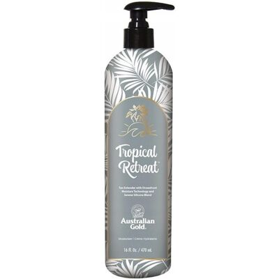 Australian Gold - Tropical Retreat - After Sun Balm - Tan Extender - Publicité Australian Gold - Tropical Retreat - After Sun Balm - Tan Extender - Publicité