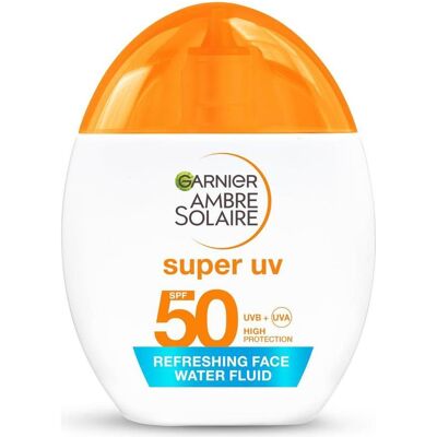 Garnier, Crème solaire, GARNIER Ambre Solaire Super UV ultra lekki krem do twarzy SPF50 40ml (SPF 50, 40 ml) - Publicité Garnier, Crème solaire, GARNIER Ambre Solaire Super UV ultra lekki krem do twarzy SPF50 40ml (SPF 50, 40 ml) - Publicité