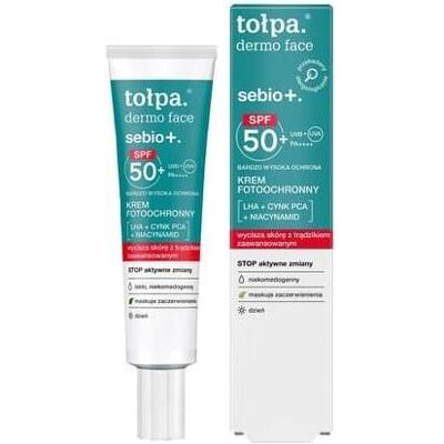 Noname Topa_Dermo Face Sebio+ SPF50+ Pa++++ - Crème Visage - Publicité Noname Topa_Dermo Face Sebio+ SPF50+ Pa++++ - Crème Visage - Publicité