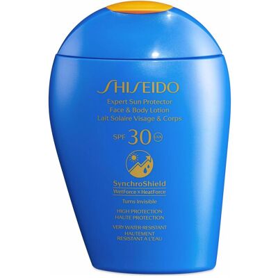 Protection Solaire Shiseido SPF 30 - Lotion Visage & Corps - Publicité Protection Solaire Shiseido SPF 30 - Lotion Visage & Corps - Publicité