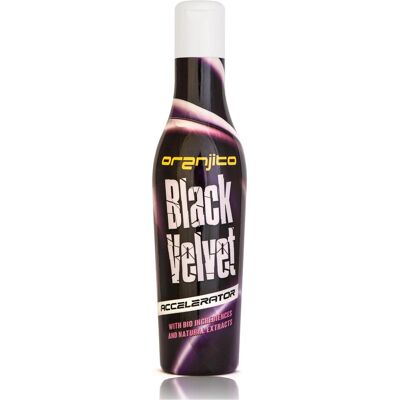 Lotion solaire accélératrice de bronzage Oranjito Black Velvet - Lotion solaire pour solarium - Publicité Lotion solaire accélératrice de bronzage Oranjito Black Velvet - Lotion solaire pour solarium - Publicité