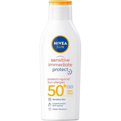 NIVEA Sun Sensitive SPF 50+ Lotion - Crème solaire pour peau sensible - Publicité NIVEA Sun Sensitive SPF 50+ Lotion - Crème solaire pour peau sensible - Publicité