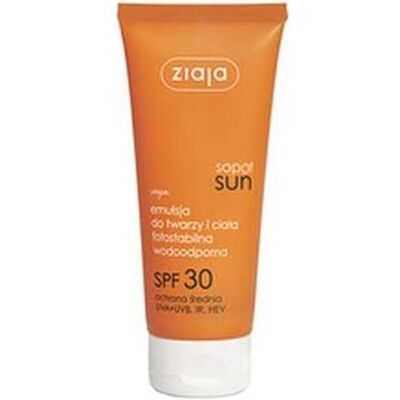 Ziaja, Crème solaire, Émulsion solaire pour le visage et le corps SPF 30 (Émulsion solaire) 100 ml (SPF 30, 100 ml) - Publicité Ziaja, Crème solaire, Émulsion solaire pour le visage et le corps SPF 30 (Émulsion solaire) 100 ml (SPF 30, 100 ml) - Publicité