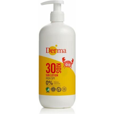 Derma Sun Kids Crème Solaire SPF 30 Étanché - Publicité Derma Sun Kids Crème Solaire SPF 30 Étanché - Publicité