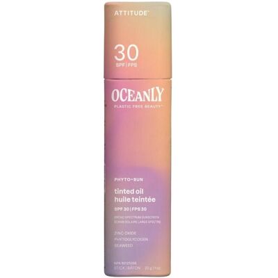 Attitude, Crème solaire, Oceanly Tinted Oil Stick with SPF 30 EWG Verified Plastic-Free (SPF 30, 30 g) - Publicité Attitude, Crème solaire, Oceanly Tinted Oil Stick with SPF 30 EWG Verified Plastic-Free (SPF 30, 30 g) - Publicité