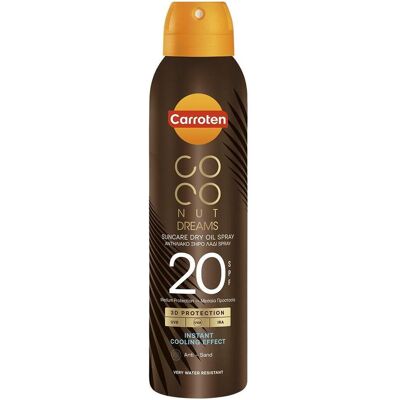 Carroten Coconut Dreams SPF 20 Huile Solaire - Huile de Protection - Publicité Carroten Coconut Dreams SPF 20 Huile Solaire - Huile de Protection - Publicité