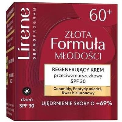 Bielenda, Crème visage, Lirene Golden Youth Regenerating Antiwrinkle Cream Spf30 50ml (50 ml, Crème de jour, SPF 30) - Publicité Bielenda, Crème visage, Lirene Golden Youth Regenerating Antiwrinkle Cream Spf30 50ml (50 ml, Crème de jour, SPF 30) - Publicité
