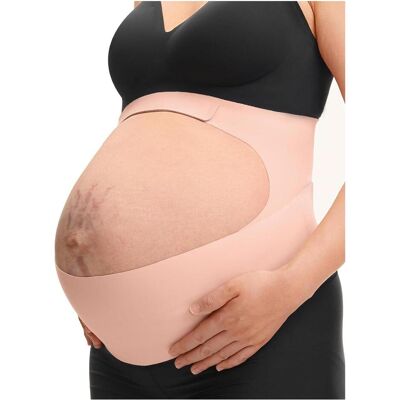 Momcozy, Ceinture de grossesse, Schwangerschafts-Bauchband, Beige, (L) - Publicité Momcozy, Ceinture de grossesse, Schwangerschafts-Bauchband, Beige, (L) - Publicité