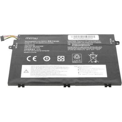 Batterie Mitsu Lenovo E480 E580 - 3600mAh 40Wh - Publicité Batterie Mitsu Lenovo E480 E580 - 3600mAh 40Wh - Publicité