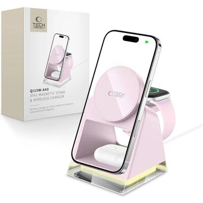 Tech-Protect QI15W-A43 Chargeur sans fil MagSafe 3 en 1 - Chargeur sans fil - Publicité Tech-Protect QI15W-A43 Chargeur sans fil MagSafe 3 en 1 - Chargeur sans fil - Publicité