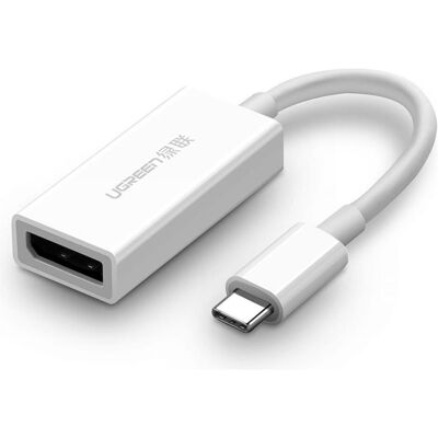 Adaptateur Ugreen USB-C vers DisplayPort - 4K, 60Hz, Blanc - Adaptateur - Publicité Adaptateur Ugreen USB-C vers DisplayPort - 4K, 60Hz, Blanc - Adaptateur - Publicité