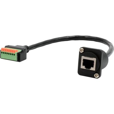 EXSYS EX-49161 - Module Type D, RJ45 Femelle / Bloc de Terminaisons, 20cm - Publicité EXSYS EX-49161 - Module Type D, RJ45 Femelle / Bloc de Terminaisons, 20cm - Publicité