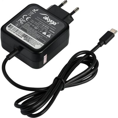 Akyga Alimentation de l'ordinateur portable (45 W), Alimentation pour notebook, Noir - Publicité Akyga Alimentation de l'ordinateur portable (45 W), Alimentation pour notebook, Noir - Publicité