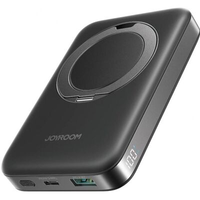 Joyroom magnetic wireless powerbank JR-PBM12 22.5W with handle (black) (10000 mAh, 22.50 W, 38.50 Wh), Chargeur de secours, Noir - Publicité Joyroom magnetic wireless powerbank JR-PBM12 22.5W with handle (black) (10000 mAh, 22.50 W, 38.50 Wh), Chargeur de secours, Noir - Publicité