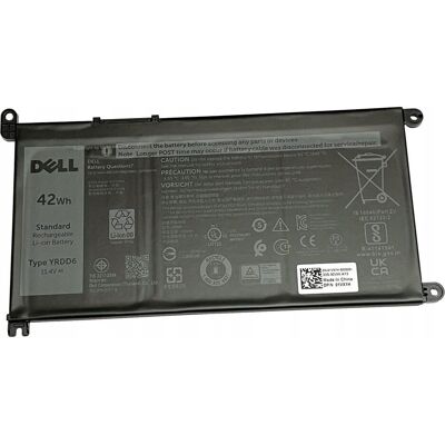 Dell 3-cell 42W/HR LI-ION for (3 cabines, 3500 mAh), Batterie pour notebook, Noir - Publicité Dell 3-cell 42W/HR LI-ION for (3 cabines, 3500 mAh), Batterie pour notebook, Noir - Publicité