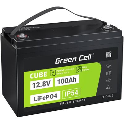Batterie Lithium Green Cell LFPGC12V100AH - 1280Wh, 12.8V, 100A - Publicité Batterie Lithium Green Cell LFPGC12V100AH - 1280Wh, 12.8V, 100A - Publicité