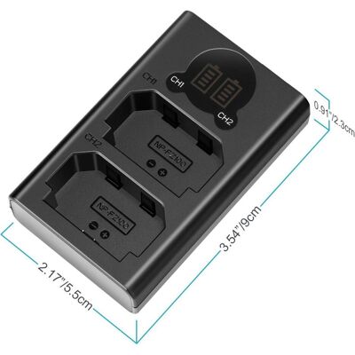 Neewer DL-FZ100 (Chargeur de batterie d'appareil photo), Alimentation pour appareil photo, Noir - Publicité Neewer DL-FZ100 (Chargeur de batterie d'appareil photo), Alimentation pour appareil photo, Noir - Publicité