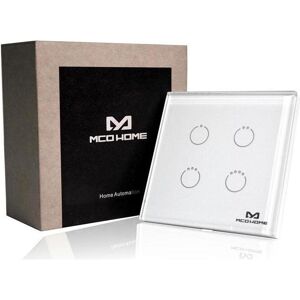 MCO Home MCOETPS314 700 - Commutateur tactile en verre GEN5 (4 commutateurs), norme britannique, série 700 (4 ports), Switch réseau, Noir - Publicité MCO Home MCOETPS314 700 - Commutateur tactile en verre GEN5 (4 commutateurs), norme britannique, série 700 (4 ports), Switch réseau, Noir - Publicité