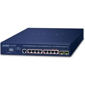 Planet 2Port GE 802.3bt + 6Port GE 802.3at + 2Port 1000X SFP (8 ports), Switch réseau, Bleu - Publicité Planet 2Port GE 802.3bt + 6Port GE 802.3at + 2Port 1000X SFP (8 ports), Switch réseau, Bleu - Publicité
