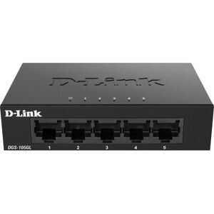 D-Link Interrupteur DGS-105GL 5GE dans le commerce de détail (5 ports), Switch réseau, Noir - Publicité D-Link Interrupteur DGS-105GL 5GE dans le commerce de détail (5 ports), Switch réseau, Noir - Publicité