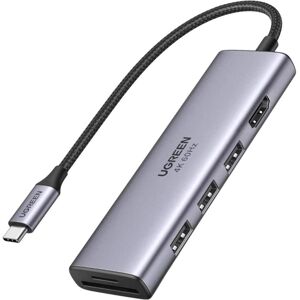 Ugreen CM511 (USB-C, 6 ports), Station d’accueil + hub USB, Gris - Publicité Ugreen CM511 (USB-C, 6 ports), Station d’accueil + hub USB, Gris - Publicité