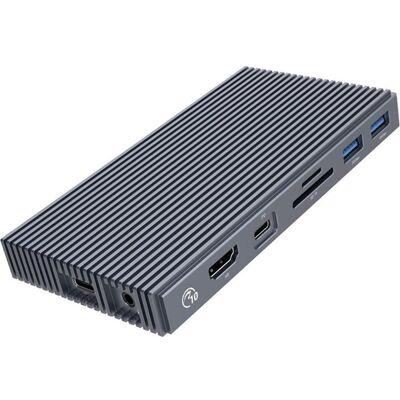 Orico CDH-9N-GY-BP (USB-C, 9 ports), Station d’accueil + hub USB, Gris - Publicité Orico CDH-9N-GY-BP (USB-C, 9 ports), Station d’accueil + hub USB, Gris - Publicité