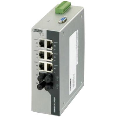 Phoenix Contact Commutateur Ethernet industriel (6 ports), Switch réseau, Gris - Publicité Phoenix Contact Commutateur Ethernet industriel (6 ports), Switch réseau, Gris - Publicité