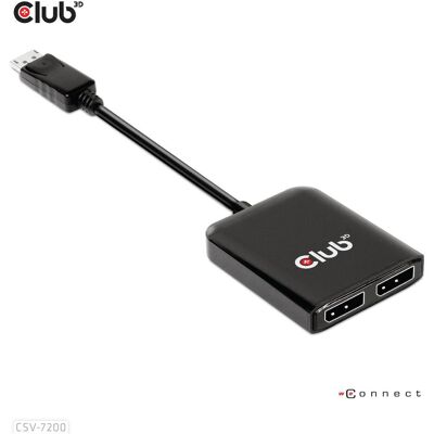 Club 3D Club3D Multi Streaming Transport Hub 1xDP -> DP/HDMI (DisplayPort, DisplayPort, HDMI), Adaptateur vidéo, Noir - Publicité Club 3D Club3D Multi Streaming Transport Hub 1xDP -> DP/HDMI (DisplayPort, DisplayPort, HDMI), Adaptateur vidéo, Noir - Publicité