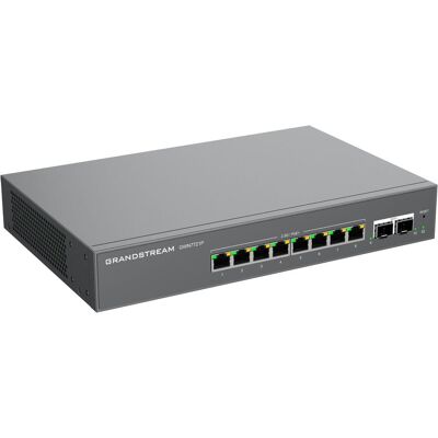 Grandstream Switch L2 Lite 8x2,5G + 2x10G SFP Budget PoE 60W (8 ports), Switch réseau, Noir - Publicité Grandstream Switch L2 Lite 8x2,5G + 2x10G SFP Budget PoE 60W (8 ports), Switch réseau, Noir - Publicité