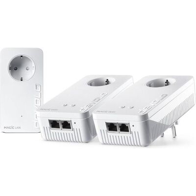 Devolo Magic 2 WiFi next Multiroom Kit - NL (7031) (1200 Mbit/s), CPL, Blanc - Publicité Devolo Magic 2 WiFi next Multiroom Kit - NL (7031) (1200 Mbit/s), CPL, Blanc - Publicité