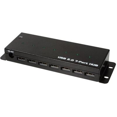 LogiLink Hub USB 2.0, 7 ports, version industrielle (USB-A, 7 ports), Station d’accueil + hub USB, Noir - Publicité LogiLink Hub USB 2.0, 7 ports, version industrielle (USB-A, 7 ports), Station d’accueil + hub USB, Noir - Publicité