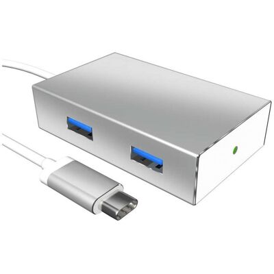 Club 3D Mini-dock SenseVision USB Type-C (USB-A, 4 ports), Station d’accueil + hub USB, Argent - Publicité Club 3D Mini-dock SenseVision USB Type-C (USB-A, 4 ports), Station d’accueil + hub USB, Argent - Publicité