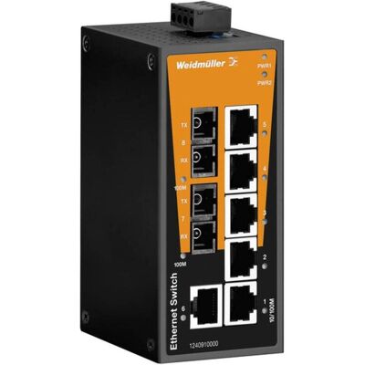 Commutateur Ethernet industriel Weidmüller IE-SW-BL08-6TX-2SCS - non géré - Publicité Commutateur Ethernet industriel Weidmüller IE-SW-BL08-6TX-2SCS - non géré - Publicité