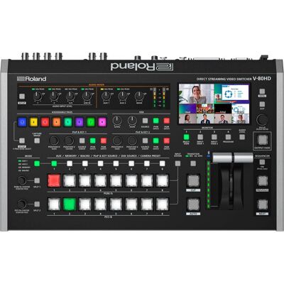 Mixeur vidéo Roland V-80HD - Commutateur en direct 8 canaux - Publicité Mixeur vidéo Roland V-80HD - Commutateur en direct 8 canaux - Publicité