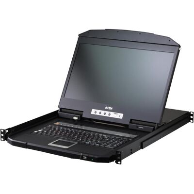 Aten CL3708iNW US KVM-IP-Switch 8-Port, 18,5"-LCD-Konsole (USB HDMI) US-Layout, Commutateur KVM, Noir - Publicité Aten CL3708iNW US KVM-IP-Switch 8-Port, 18,5"-LCD-Konsole (USB HDMI) US-Layout, Commutateur KVM, Noir - Publicité